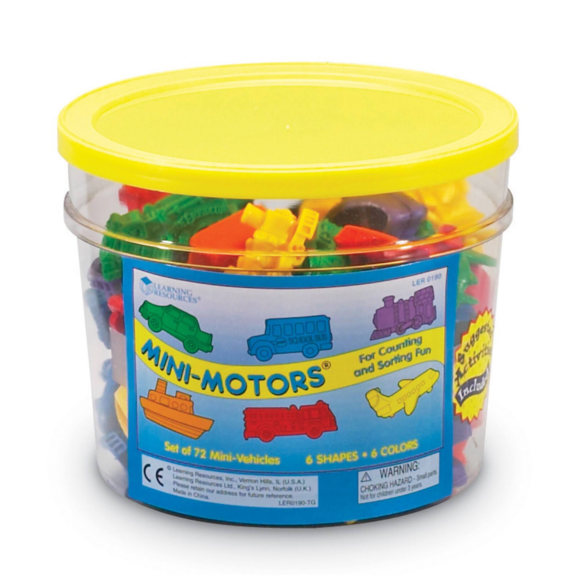 Learning Resources® Mini Motors® Counters, Set of 72